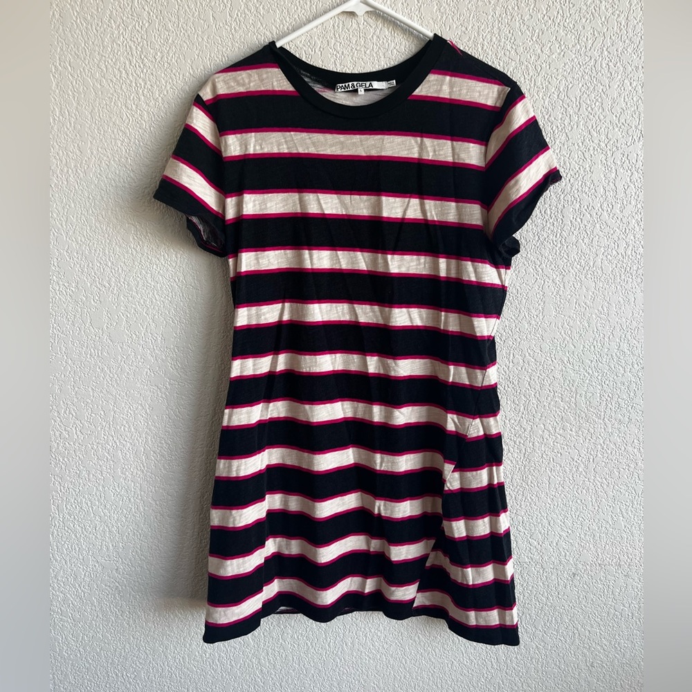 Pam and Gela striped tshirt dress. Size L